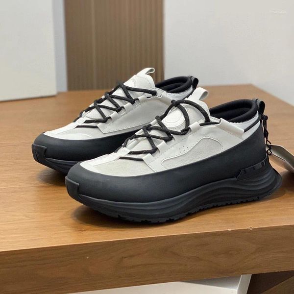 Casual Shoes Low-Top wasserdichte Polyurethan-beschichtete gepolsterte Leder- und Wildleder-Turnschuhe Luxusdesigner Männer Glacier Trail Plattform