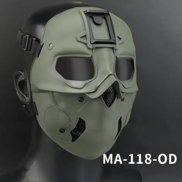 Helme Taktische Gesichtsmasken Outdoor Jagd Military Airsoft Schießmaske Atmungsaktives Stahl Mesh CS Wargame Schutzmaske Ausrüstung