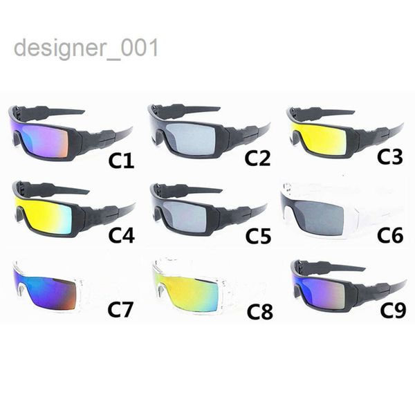 Trendige Herren einteilige Objektivgläser heiße Outdoor-Fahrrad-Reitverpackung Brille schillernde windprofessionelle Sonnenbrille für Männer 9 Farbe 22 GB