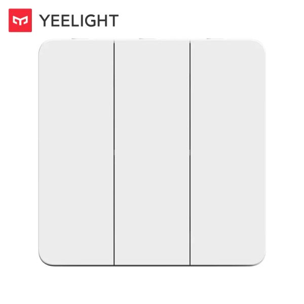 Controllare il pannello di puttle per interruttore a parete Slisaon di Yeelight Slisaon Modalità doppia per la lampada intelligente e la luce normale 250 V 16A 1/2/3 GANG