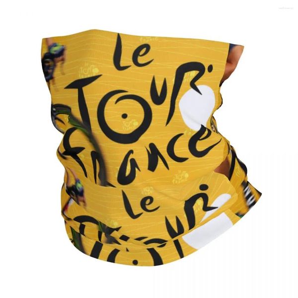 Логотип гонок с шарфами Bandana Neck Gaiter Print Motorcycle Tour France Face Mas