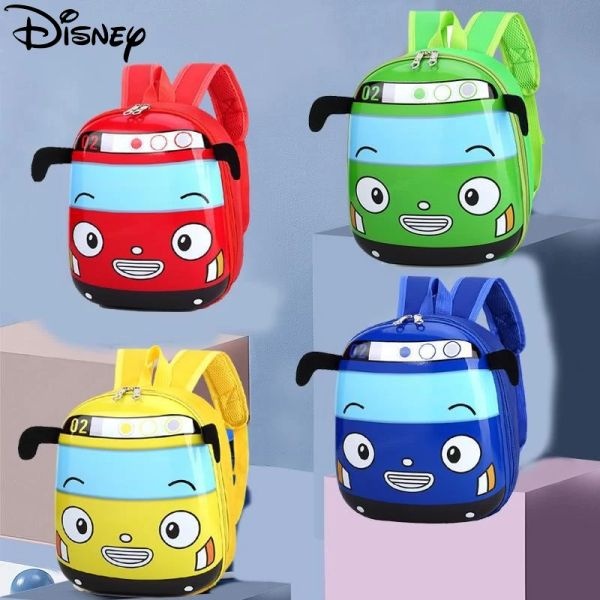 Bolsas Tayo desenho animado Little Bus School School Bags Bolsa de mochila infantil infantil Adequado para meninos de 16 anos de idade meninos presentes