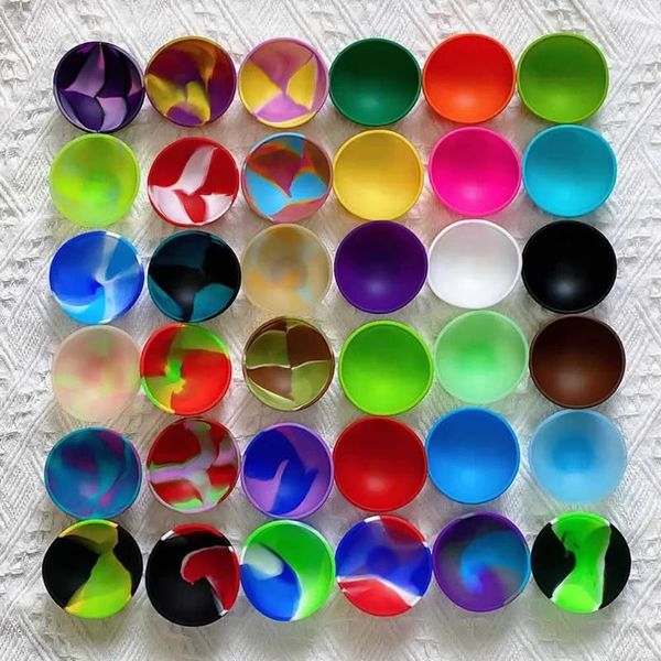 Bottiglie di stoccaggio 50pcs Silicone Bowl House Homewhold 67mm Contenitore Contenitore Multi-Color Fumo Accessori personalizzati Logo personalizzato