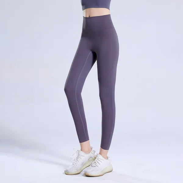 Pantaloni da donna Leggings Fitness Solido Sport SPIETS NUDE BULORI DI PANTALLI YOGA PER PANT ALTA DELLA GUIDA