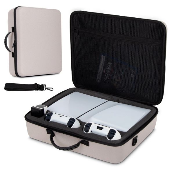 Casos grandes estojo de proteção de transporte para PlayStation PS5 Slim Digital Console Controller de Travel Storage Bag Box for PS5 Acessórios