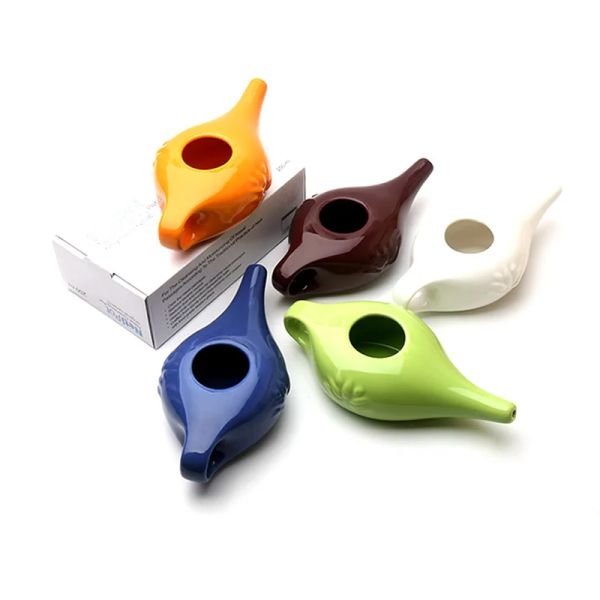 Aspiratori# Ceramic Neti Pot Naso Allergia Attrezzatura per la pulizia del naso Attrezzatura per pulizia del naso portatile Pot ceramica Ceramica Strumenti di lavatrice nasale