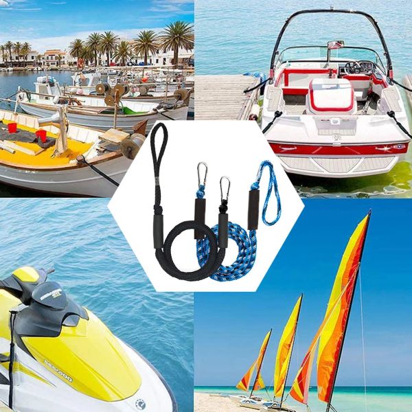 Accessori 1/2 pacchi barche per dock bungee linee bungee corda di docking corda per la corda di ormeggio 4 piedi Float float pesca barca da pesca Accessori