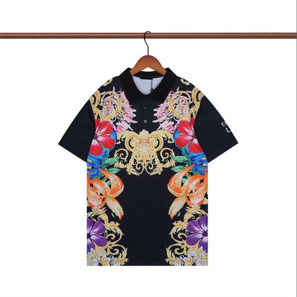 2024SS Designer Stripe Polo camisa t camisetas Snake Polos Bee Floral Bordado Mens High Street Fashion Horse Polo T-Shirt#190