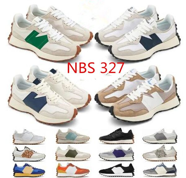 Yeni denge nb 327 erkek koşu ayakkabıları üçlü siyah castlerock beyaz moonbeam turuncu yeşil çok renkli kasablanca ms327lab erkek kadın eğitmenleri spor spor ayakkabıları