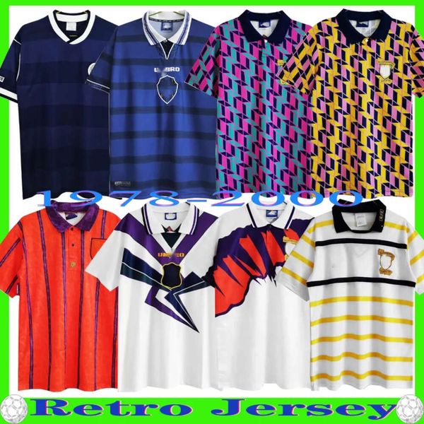 78 82 86 94 98 00 Coppa del Mondo Final Scozia Retro Soccer Jersey McCoist Gallacher Lambert Classic Vintage Vintage Leisure Football S 643