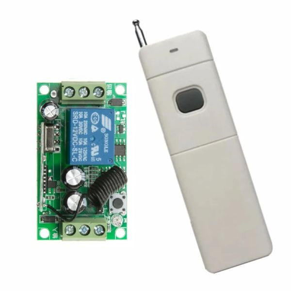 Steuerung in Smart Home 3000 m langer DC 12V 24 V 1 CH RF Wireless Fernbedienungsschaltersystem 315/433 MHz Sender + Empfänger