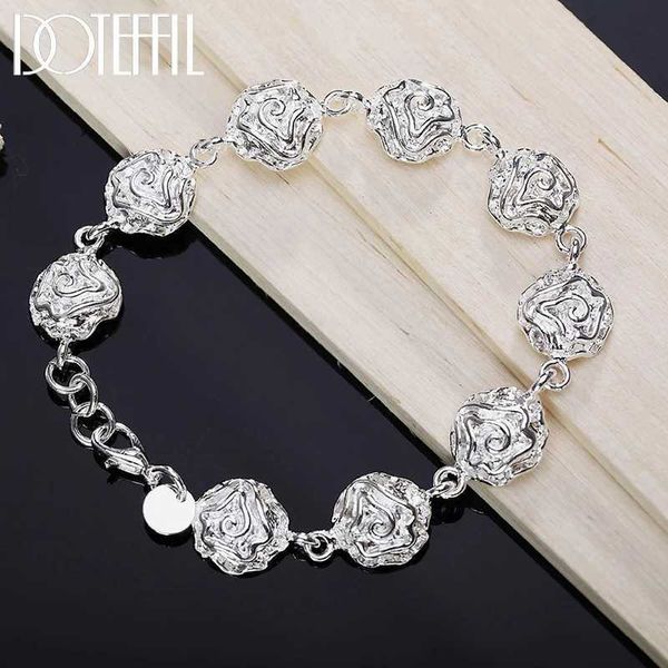 Kette Frauen Lady Sale Sale Silber Farbe Schmuck elegante Charme Hochzeitskette Blume Süßes kostenloser Versand Y240420