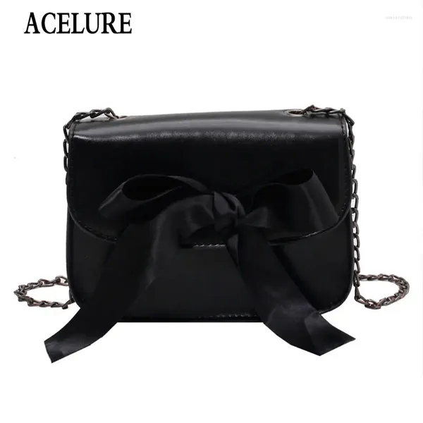 Bolsa Acelere Cor Solid Small Crossbody Sacos para mulheres 2024 Mini bolsa de couro pu.