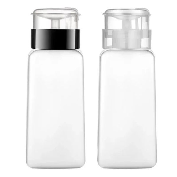 2024 50/180ml Pressione Pressione Pressione a Bomba de unhas Dispensador Plástico Plástico Plástico Removedor de maquiagem portátil Ferramenta de manicure com palavras -chave de bloqueio: