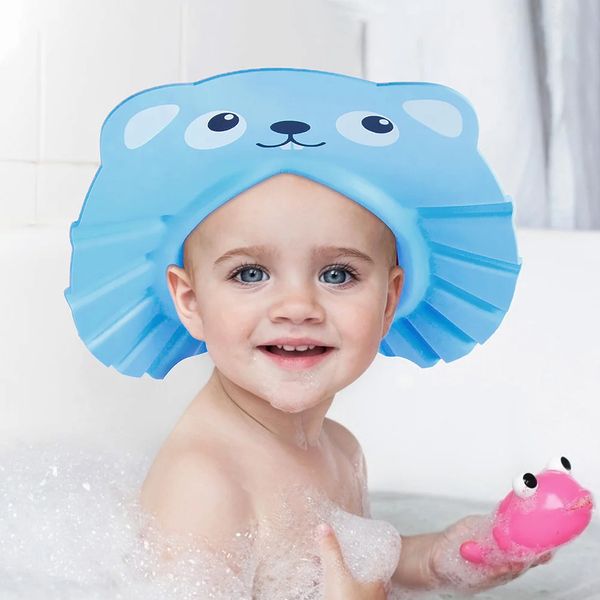 2 pezzi Capo da bagno Baby Shampoo Toddler Cappello per doccia Visor per bambini per Toddlers 240407