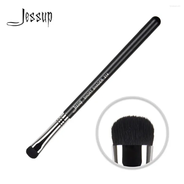 Make-up Pinsel Jessup Short Shader Single Pinsel Eye 1PCS Synthetische Haarfreundlichkeit Hochwertiger Holzgriff Schwarz-Silver Großhandel214