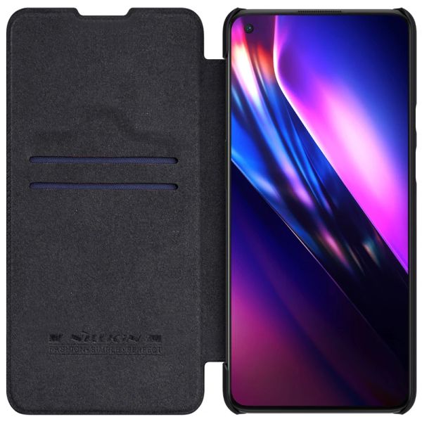 Carteiras Nillkin Qin Caso de couro para OnePlus 9 Flip Card Pocket Pocket Sagt Saco Protection Caso para OnePlus 9