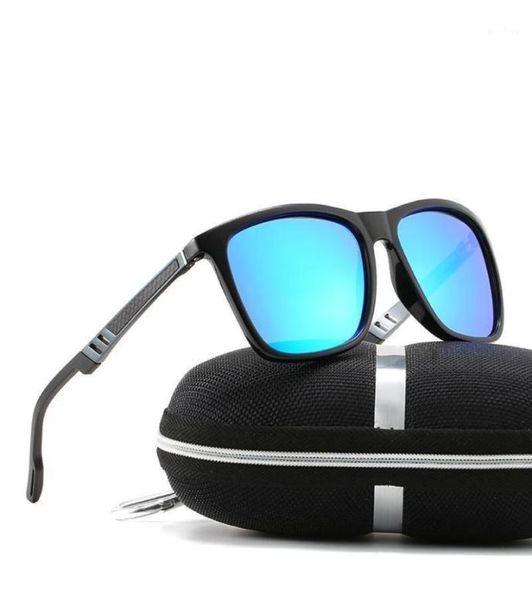 Новые мужчины и женщины солнцезащитные очки поляризованные тренды очки водителя красочные алюминиевые сплавы мужские очки пружинные ноги15483269