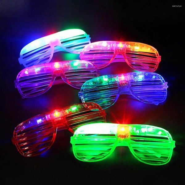 Party Dekoration Light-up Rave Gläses Neon Shutter LED Set 15 Paare lebendige Farbe für Kinder Geburtstag