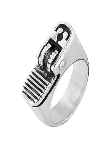 Design Anello più leggero di sigaretta per donne Bijoux Simple Gioielli Regali di amicizia intera in acciaio inossidabile Bande di fidanzamento in acciaio Wedding R85263392523