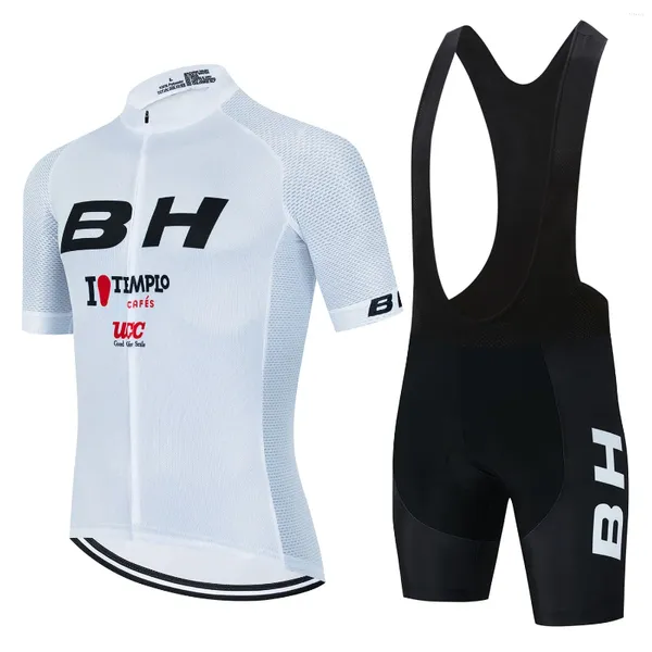 Set di corse BH Team Cylersey Set 2024 uomini Summer Ropa Ciclismo Maillot Abbigliamento a maniche corta Abbigliamento all'aperto MTB Riding Bike Uniform