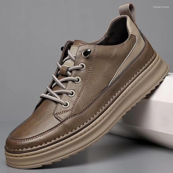 Sapatos casuais tênis de skate masculino masculino para jovens roupas jovens roupas moda moda confortável não deslizamento de couro