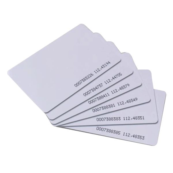 CONTROLLO 100PCS ID di alta qualità Lettura solo RFID 125kHz TK4100/EM4100 Smart White Thin Card in Access Control Spedizione gratuita