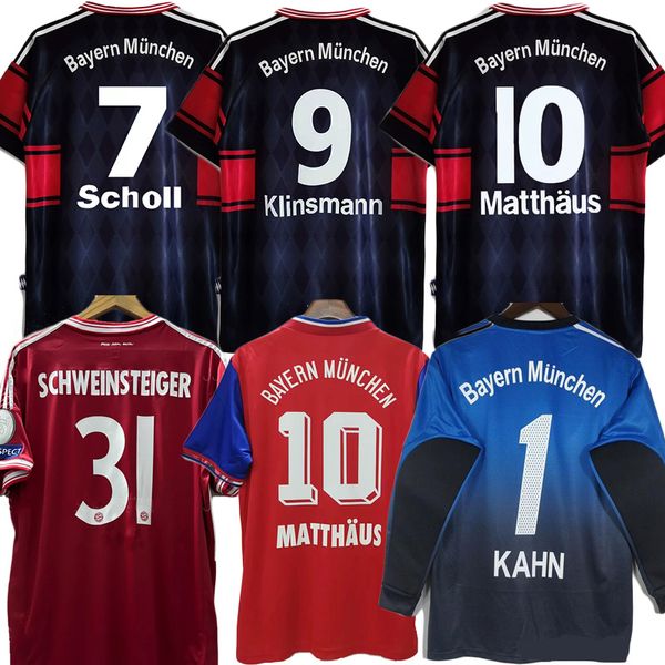 Retro Jerseys 92 93 94 95 96 97 98 99 00 01Maradona final Elber Pizarro Scholl Klinsmann Matthaus 10 11 1314 Lizarazu Muller Robben Schweinsteiger Klose Bayernmunich