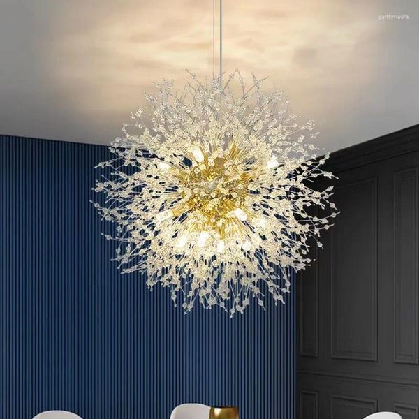 Candeliers G9 Crystal Snowflake Light Room Living Kitchen Chandelier moderno para lâmpadas de luxo decorativas para decoração interna de quarto