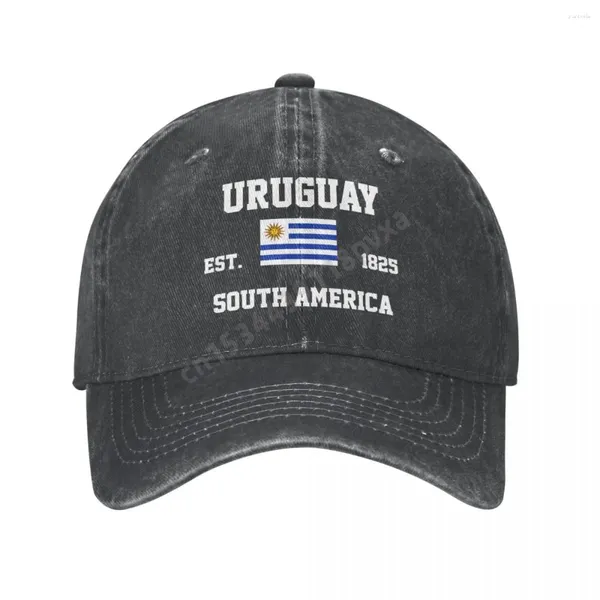 Ball Caps унисекс взрослый уругвай уругвайский флаг уголь вымыл джинсовый бейсбол мужчина классический винтажный хлопок