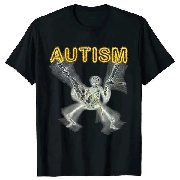 Camisetas masculinas meme autismo camise