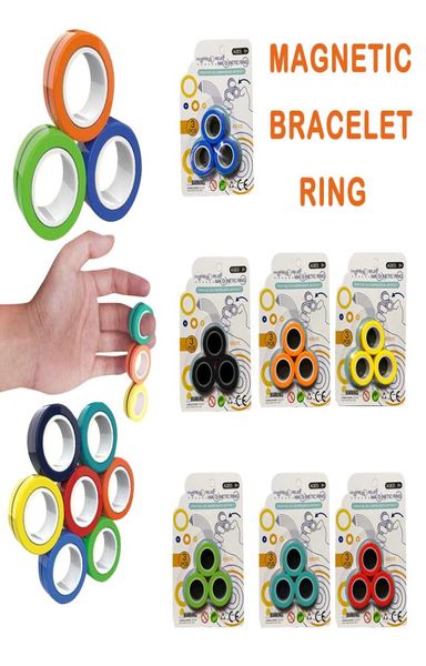 Anti-Stress-Magnetmagie Ringe Magic Show Tool Unzipp Spielzeug für Magier Tricks Props Zaubertrick Spielzeug Ring Geschenk6478193