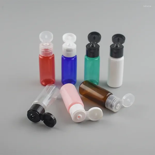 Bottiglie di stoccaggio 50pcs/lotto da 20 ml Gel di doccia per shampoo per ELS 20CC Mini Sannitizzatore per le mani Portable Esempio di bottiglia