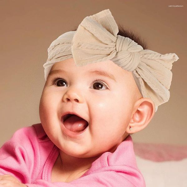 Bandanas 2pcs Baby Bögen süße Bogenstirnbänder Haarzubehör geboren für Mädchen