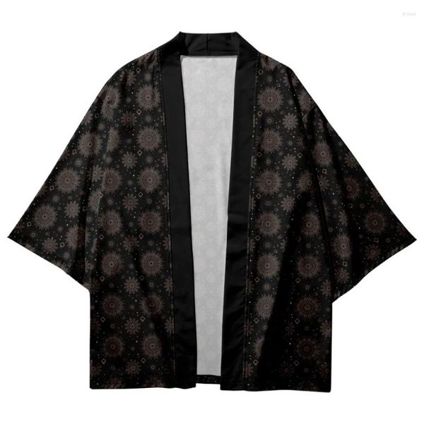 Abbigliamento etnico Kimono Stampa camicia di cardigan di grandi dimensioni tradizionale donna di moda haori uomini harajuku streetwear giapponese yukata 5xl 6xl