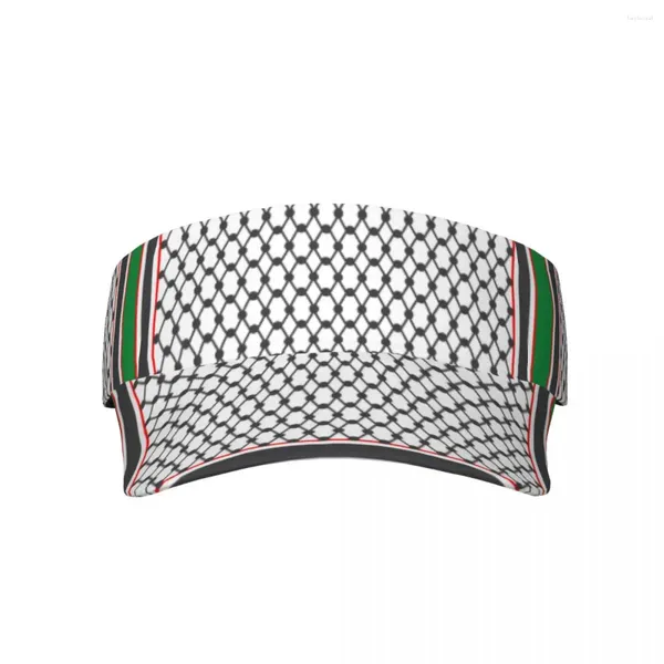 Beretti Palestina Cappelli da sole traspirante Air Sun uomini Visor UV Protezione Top Spot Solid Sports Tennis Golf Crema solare