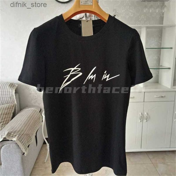 T-shirt maschile da uomo Summer Thirts Black White Men Fashion Short Short Top Basic T Polo Asian Size S-XXL Y240420