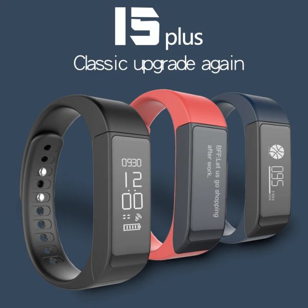 Armbänder Tezer Original i5 Plus Sport Smart Armband Bracelet Bluetooth Compatible Activity Tracker Passometer Schlafmonitor Alarm