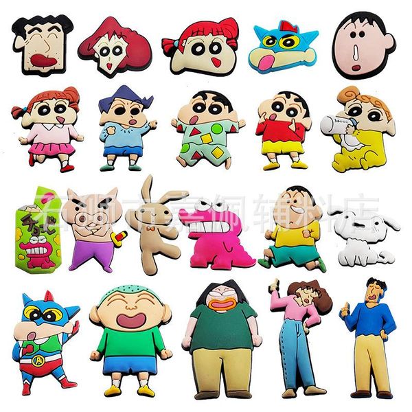 Accantina anime Memorie d'infanzia all'ingrosso Memorie di figure fumetti giapponesi Funny regalo cartone animato Accessori per scarpe Accessori per scarpe PVC Fitta in gomma morbida in gomma inghio