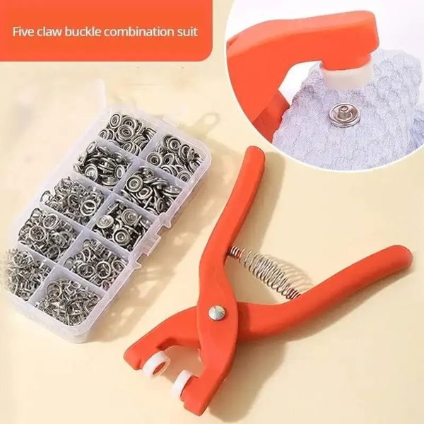 Snap -Knopf -Kit mit Handdruckzellen 50pcs Schnappschüsse, Metallschnappschüsse zum Nähen, Nähen Schnappschüsse für DIY -Handwerkskleidung Hüte