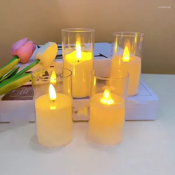 Kerzenhalter Glashalter für Wohnkultur rustikale dekorative Vase -Terrariumbehälter Blume