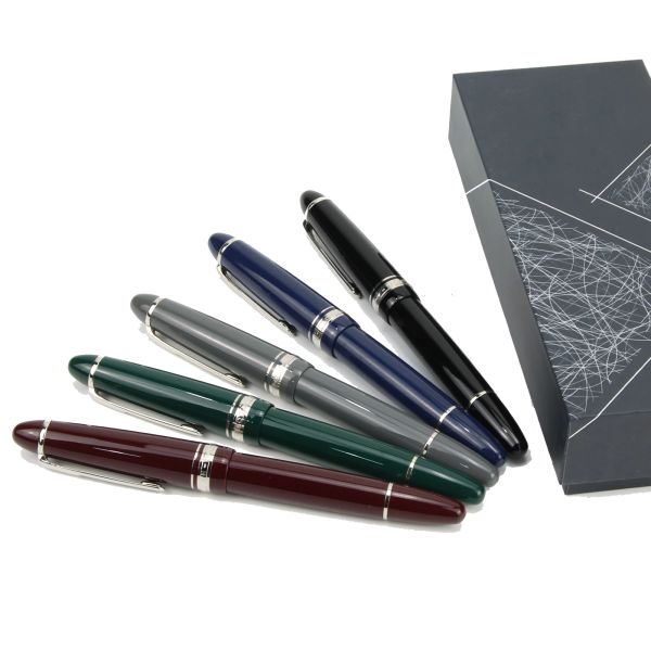 PENS NUOVO MARJOHN P136 Penna FONTAIN PISTON COPPER 0.4 EF 0.5 F NIBS Ufficio scolastico studente