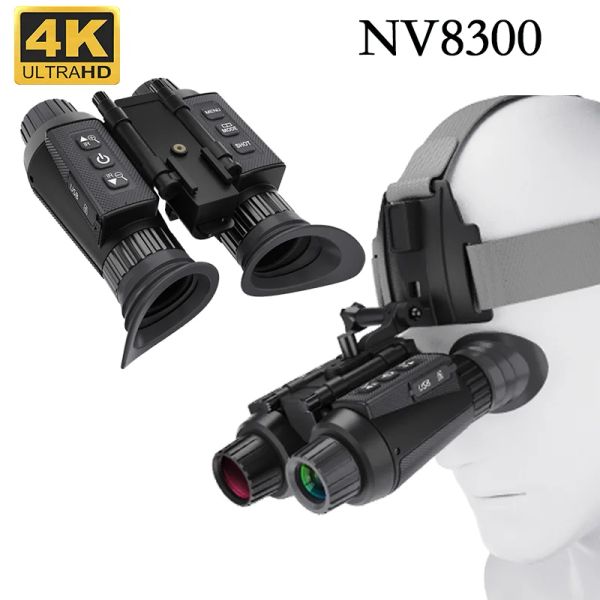 Telescopi NV8300 Super Light HD 36MP 3D binocolo 3D Telescope 8x zoom digitale 300m 7 livelli Night Vision a infrarossi fotocamera per la caccia