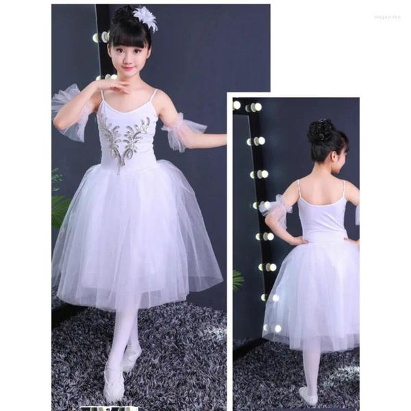 Stage Wear 61 Uniforms's Uniforms Dance Abites Girls 'Ballet Skirts White Tulle Shelt Purut