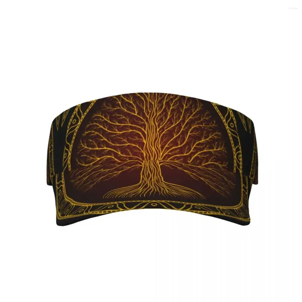 Berets Yggdrasil Tree of Life Пустое верхняя шляпа Outdoor регулируемая козырька UV Beach теннисные шапки для взрослого солнцезащитного крема бейсболка
