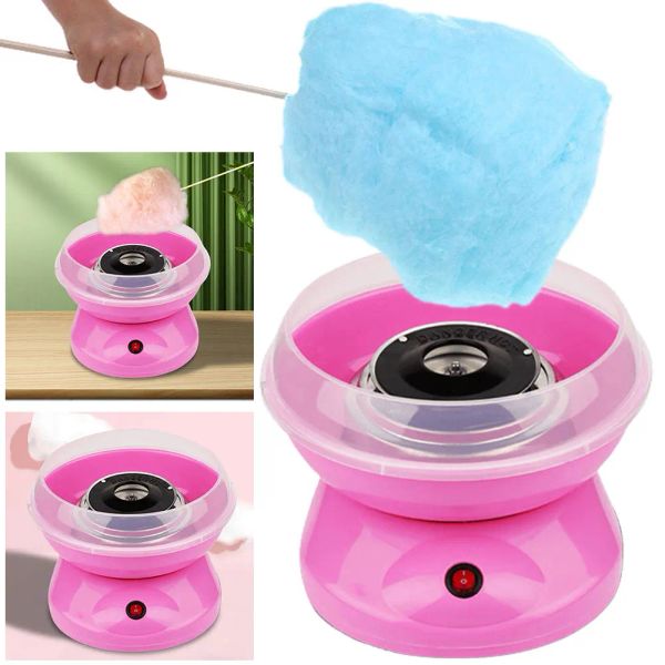 Processadores Máquina de fabricante de algodão doce de algodão doce DIY DIY escola de algodão portátil 450W Mini Electric Cotton Candy Maker 110V US 220V UE