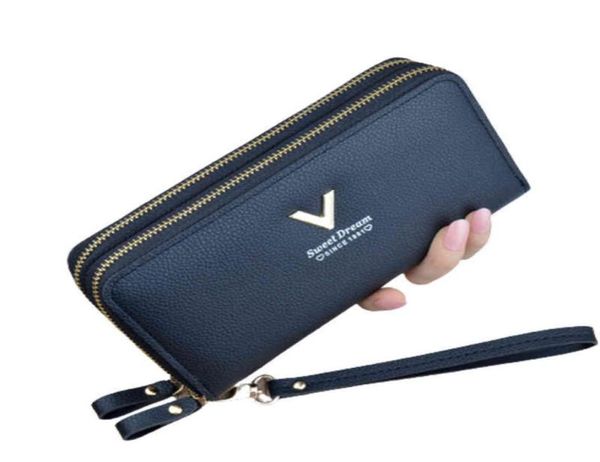 Brieftaschen Frauen039s Wallet Fashion v Ladies Handy Tasche Lange Damen Neue Kupplung Stern Doppel Reißverschluss Handband Mehrfachfarbe 9076003