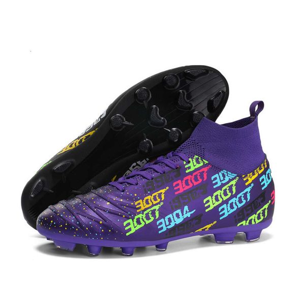 Stivali da calcio ad alto contenuto di alto livello Donne uomini Ag TF Caltball Bambini giovani Biancane Purple Black White Allenamento Scarpe