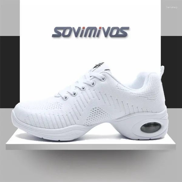 Scarpe da ballo moderno soft bottom jazz sport sport da donna esterno traspirante 34-41 bianco