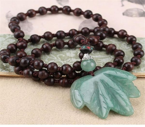 Anhänger Halskette Vintage Nepal Langes Buddhist Mala Holz Perlen Halskette Ethnische Bohemian Boho Buddha Lucky Schmuck für Frauen Männer1224703